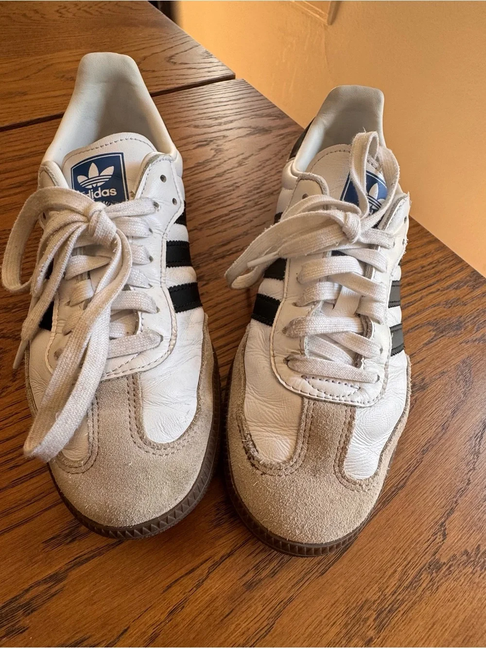 adidas Samba Classic Sneaker White & Black Women’s Size 8